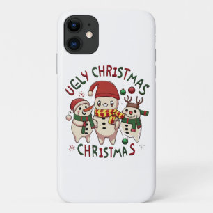 white Christmas ;UGLY CHRISTMAS Case-Mate iPhone Case