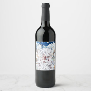 WHITE CHRISTMAS WINE LABEL