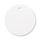 White Circle Favour Tags