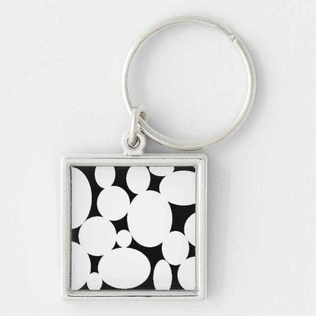 WHITE CIRCLES KEY RING (Front)