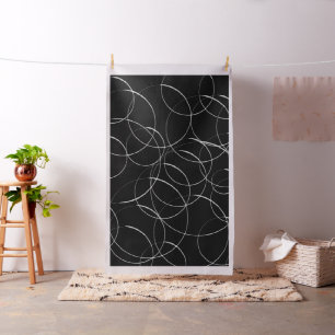 White circles pattern fabric