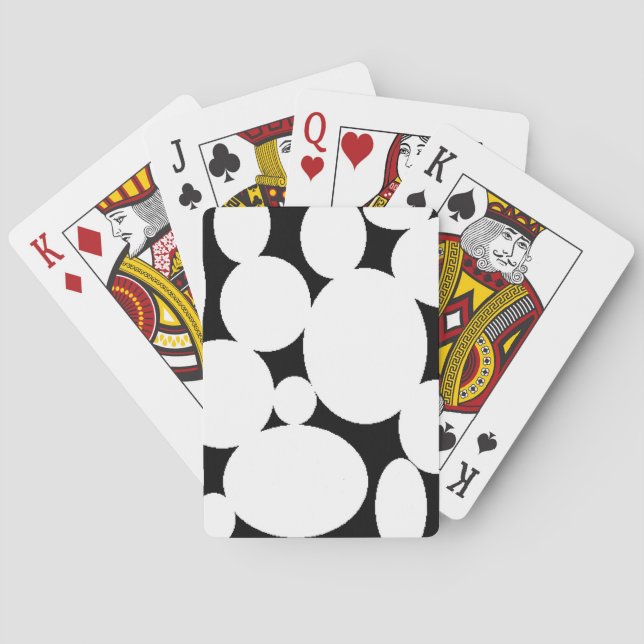 WHITE CIRCLES PLAYING CARDS (Back)