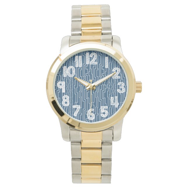 White Circuit Lines  Watch (Front)