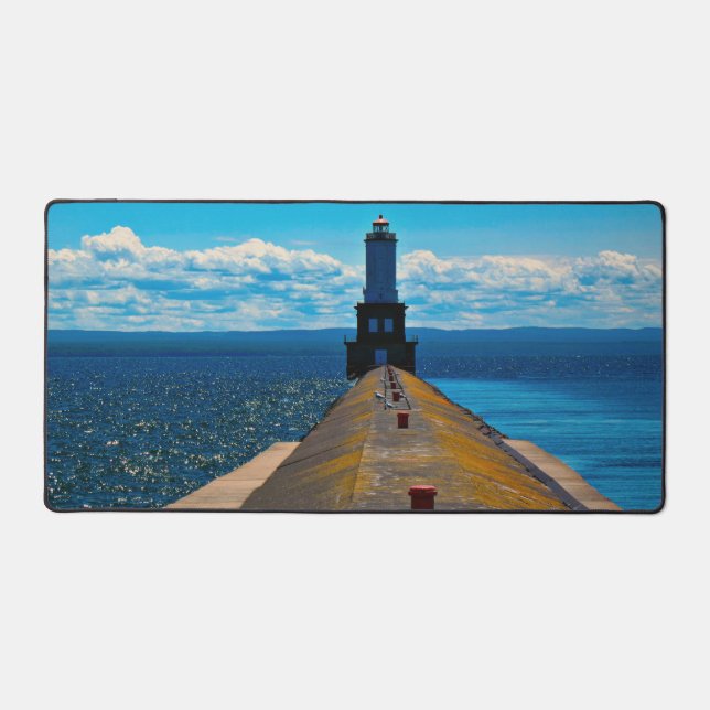 White City Lighthouse Desk Mat (Front)