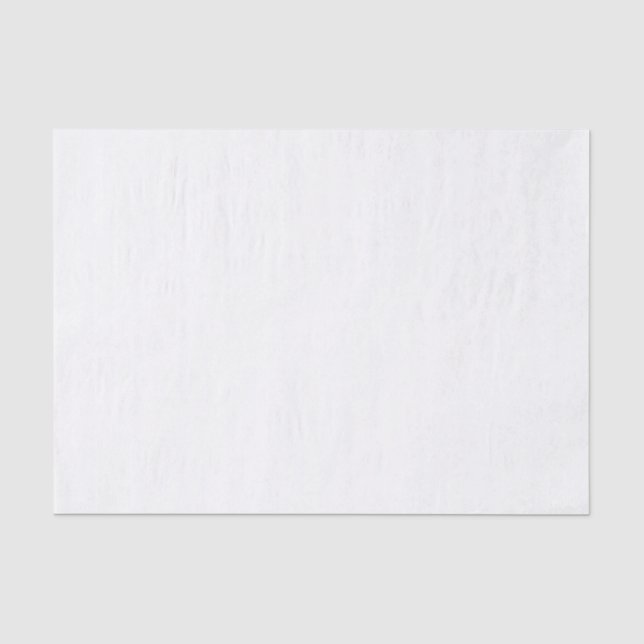 White Classic Plain And Simple Solid Colour Tissue Paper (Front)