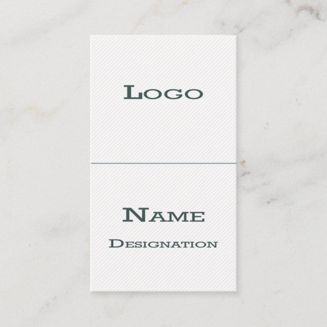 White Classical Business Cards (Front)