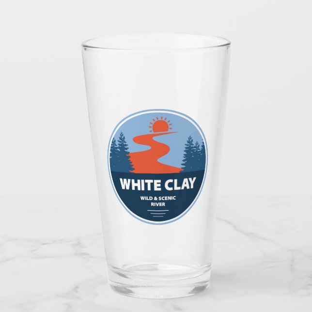 White Clay Wild And Scenic River Glass (Front)