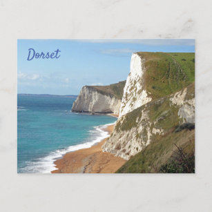 White Cliffs along Jurassic Coast, Dorset, England Postcard