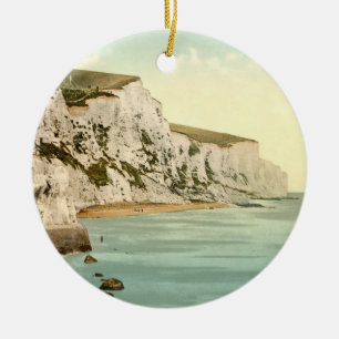 White Cliffs of Dover, Kent, England Ceramic Tree Decoration