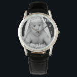 White clock face Personalised photo One Of A Kind Watch<br><div class="desc">white clock face ideal for darker photos - individual wrist watch .. many styles and colours to choose from .. personalise with your own image / photo to make it yours ..  with numbers .. watches from Ricaso</div>