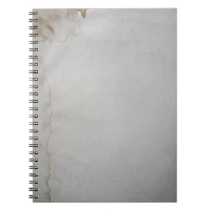 White cloth with stain notebook