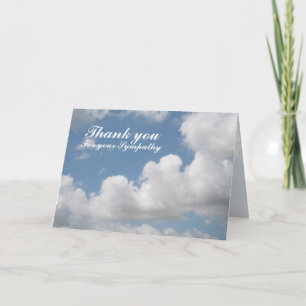 White Cloud Thank you Card