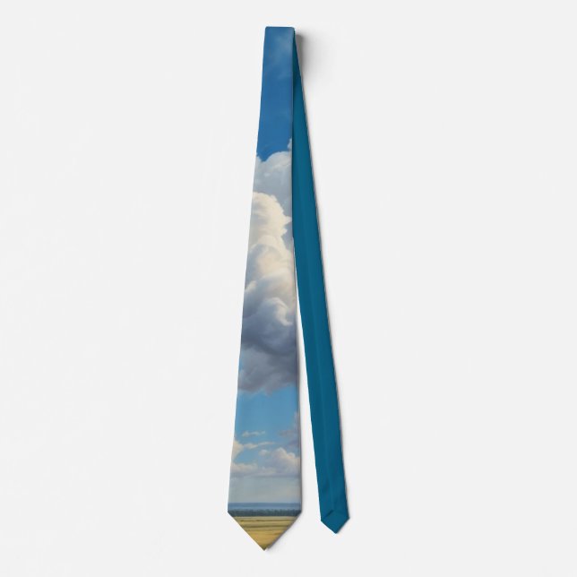 White Clouds and Clear Blue Sky Tie (Front)