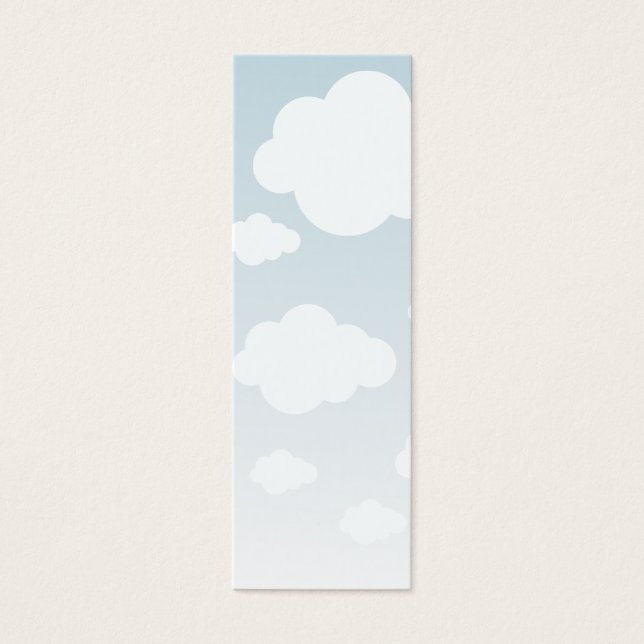 White CLouds Blue Sky Bookmark (Front)