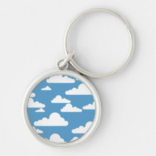 WHITE CLOUDS KEY RING