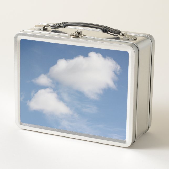 White Clouds Metal Lunch Box (Front)