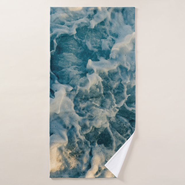 WHITE CLOUDS ON BLUE SKY BATH TOWEL (Bath Towel)