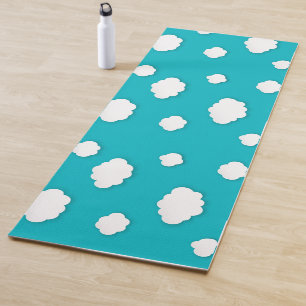 White Clouds on Blue Sky Yoga Mat – Tranquil