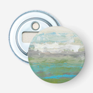 White Clouds Overlooking Beautiful Landscape Bottle Opener
