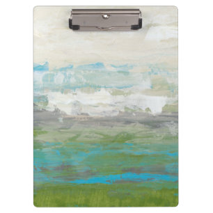 White Clouds Overlooking Beautiful Landscape Clipboard