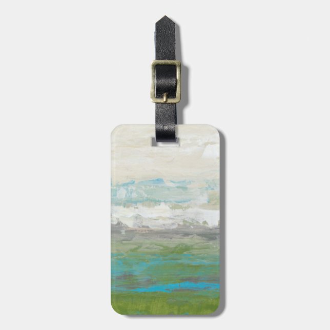 White Clouds Overlooking Beautiful Landscape Luggage Tag (Front Vertical)