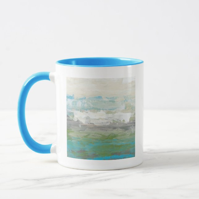 White Clouds Overlooking Beautiful Landscape Mug (Left)
