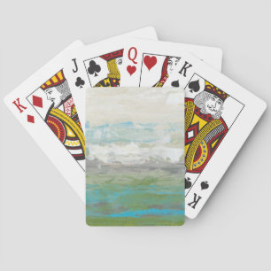 White Clouds Overlooking Beautiful Landscape Playing Cards