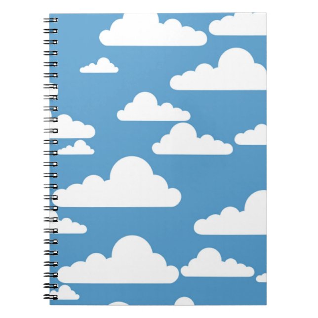WHITE CLOUDS SPIRAL NOTEBOOK (Front)