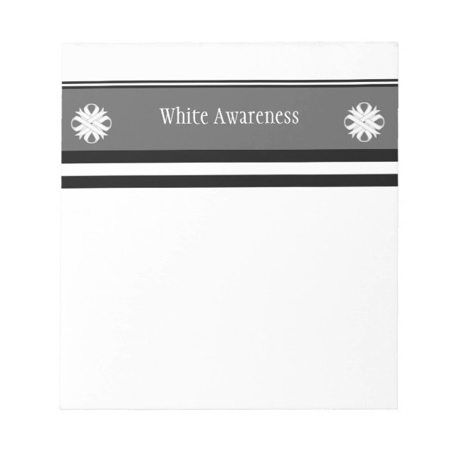 White Clover Ribbon by Kenneth Yoncich Notepad (Front)