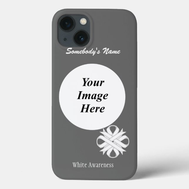 White Clover Ribbon Tmpl by Kenneth Yoncich Case-Mate iPhone Case (Back)