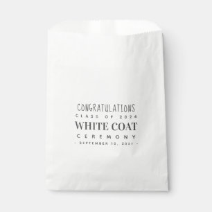 White Coat Ceremony Congratulations Class of 20XX Favour Bags