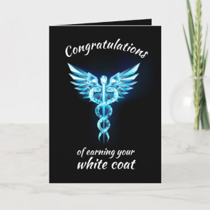 White Coat Ceremony Crystal Medical Card