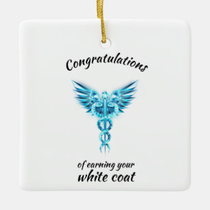 White Coat Ceremony Crystal Medical Ceramic Ornament