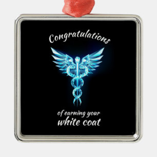 White Coat Ceremony Crystal Medical Metal Tree Decoration