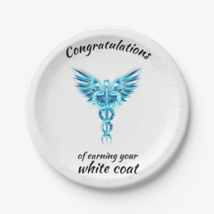 White Coat Ceremony Crystal Medical  Paper Plate