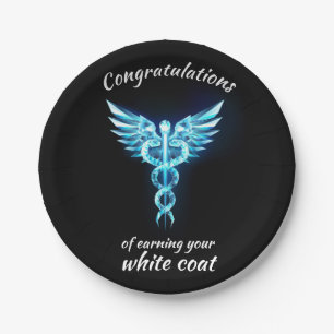 White Coat Ceremony Crystal Medical  Paper Plate