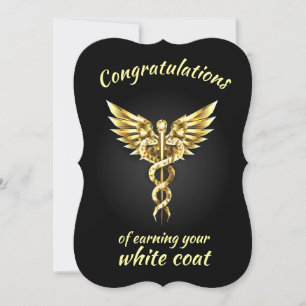 White Coat Ceremony Gold Medical  Card