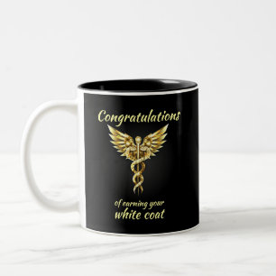 White Coat Ceremony Gold Medical Two-Tone Coffee Mug