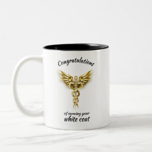 White Coat Ceremony Gold Medical Two-Tone Coffee Mug