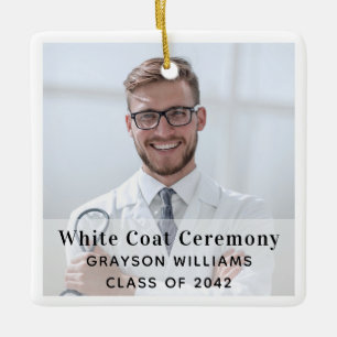 White Coat Ceremony Medical Photo Ornament