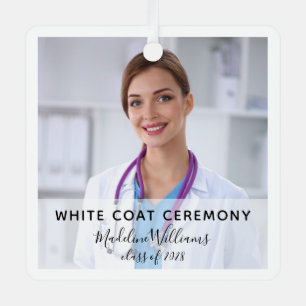 White Coat Ceremony Photo Ornament