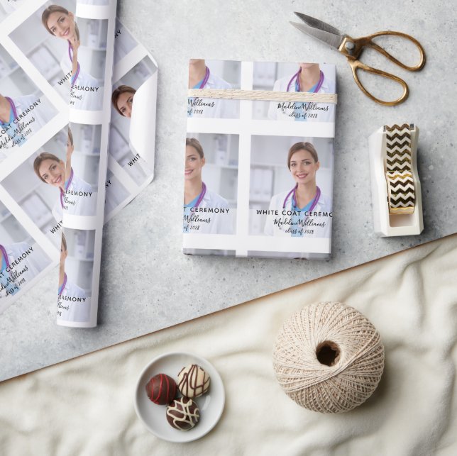 White Coat Ceremony Photo Wrapping Paper (Crafts)