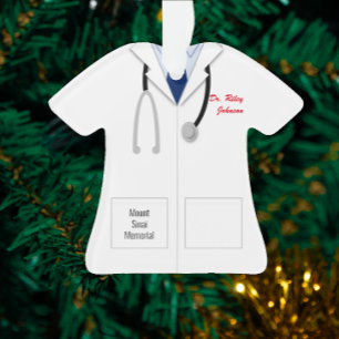 White Coat Doctor Profession Ornament