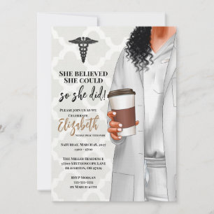 White Coat Medical School Graduation Invitation