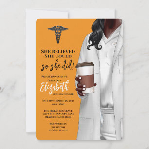 White Coat Medical School Graduation Invitation
