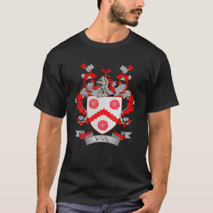 White Coat Of Arms   White Surname Family Crest T-Shirt