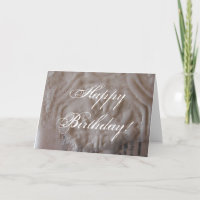 White Collage With Wax, Happy Birthday!