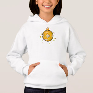 White colour Christmas kid's sweatshirt hoodie
