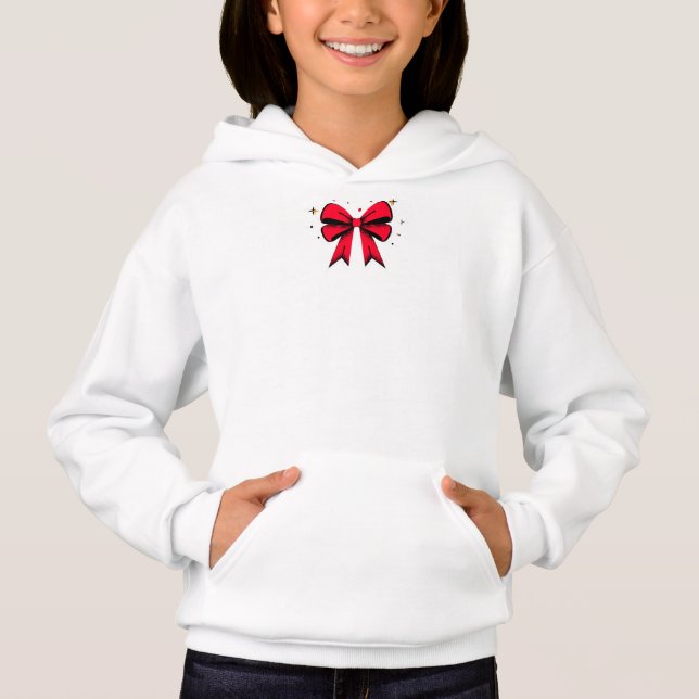 White colour Christmas sweatshirt hoodie (Front)