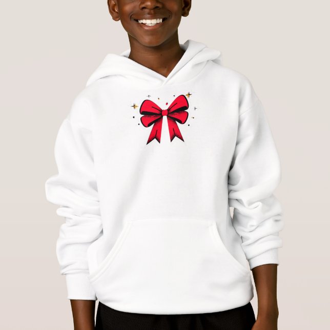 White colour Christmas sweatshirt hoodie (Front)